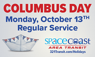 Rider Alert - Columbus Day