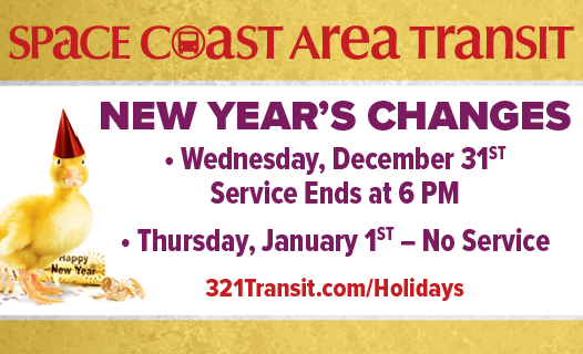Rider Alert - New Years Eve and Day Service