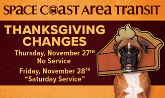 Rider Alert - Thanksgiving Day Changes