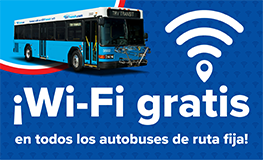 Aviso a los pasajeros: Wi-Fi gratuito